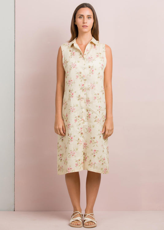 Sleeveless floral dress