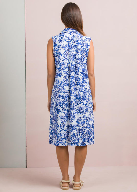 Sleeveless floral dress