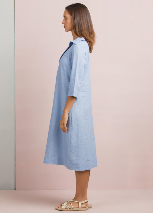 Collar detail dress