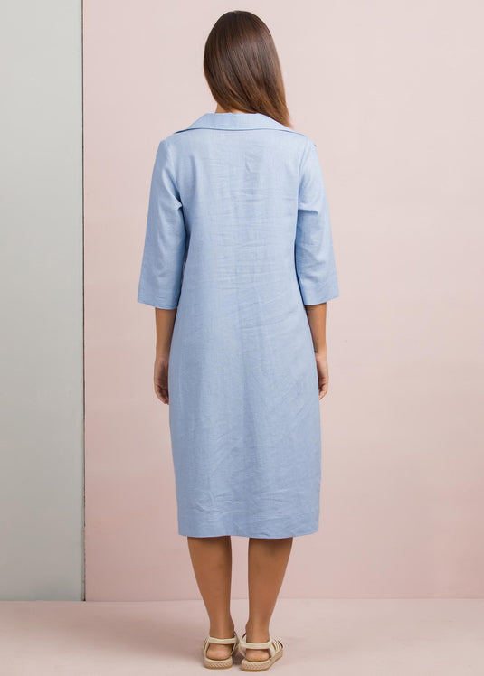 Collar detail dress
