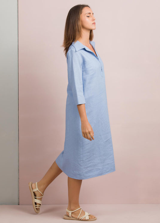 Collar detail dress