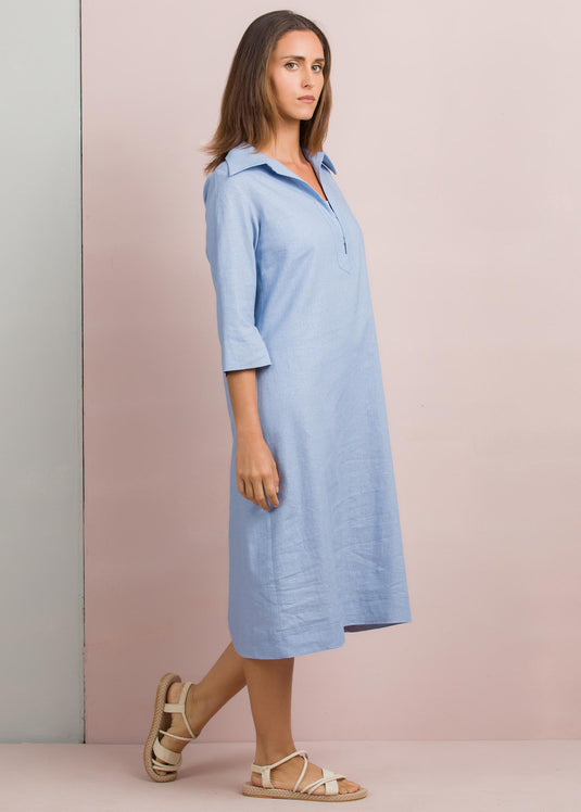 Collar detail dress