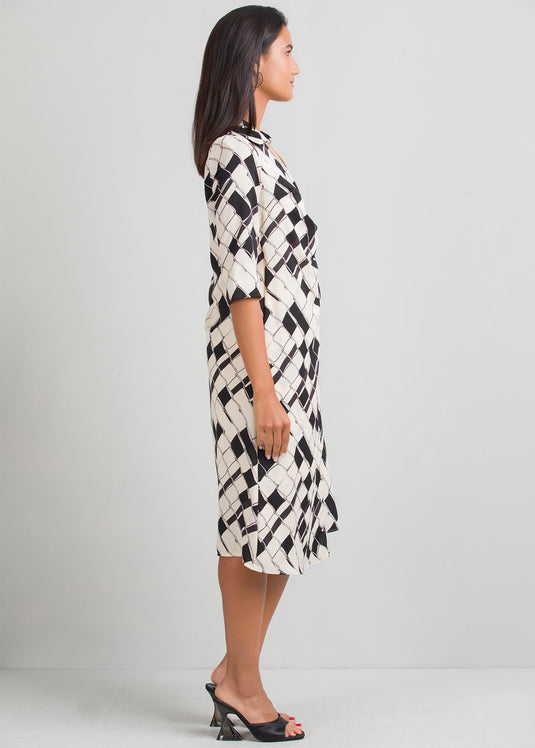 Mock wrap dress