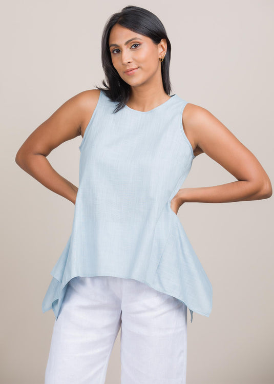 Sleeveless blouse