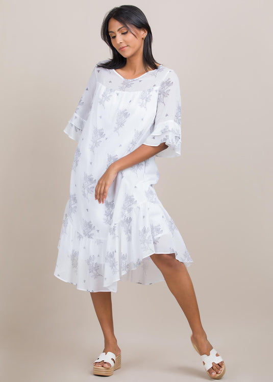 Tiered detail dress