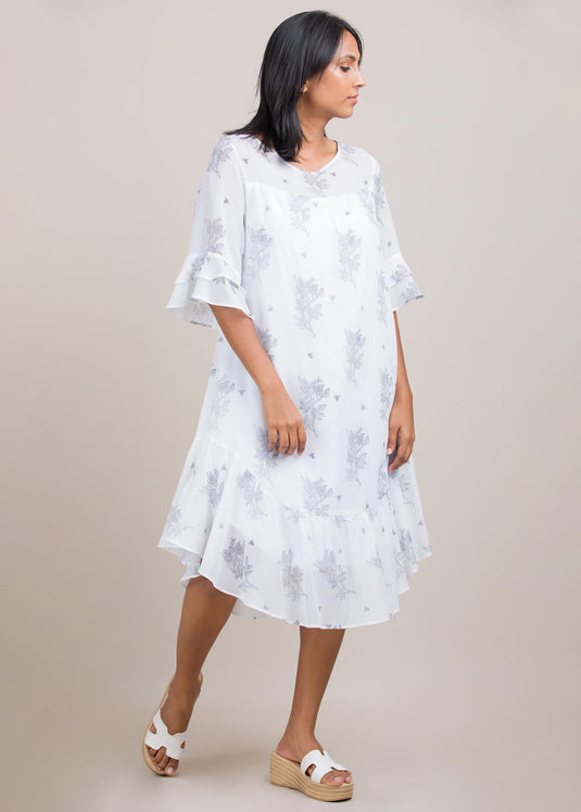 Tiered detail dress