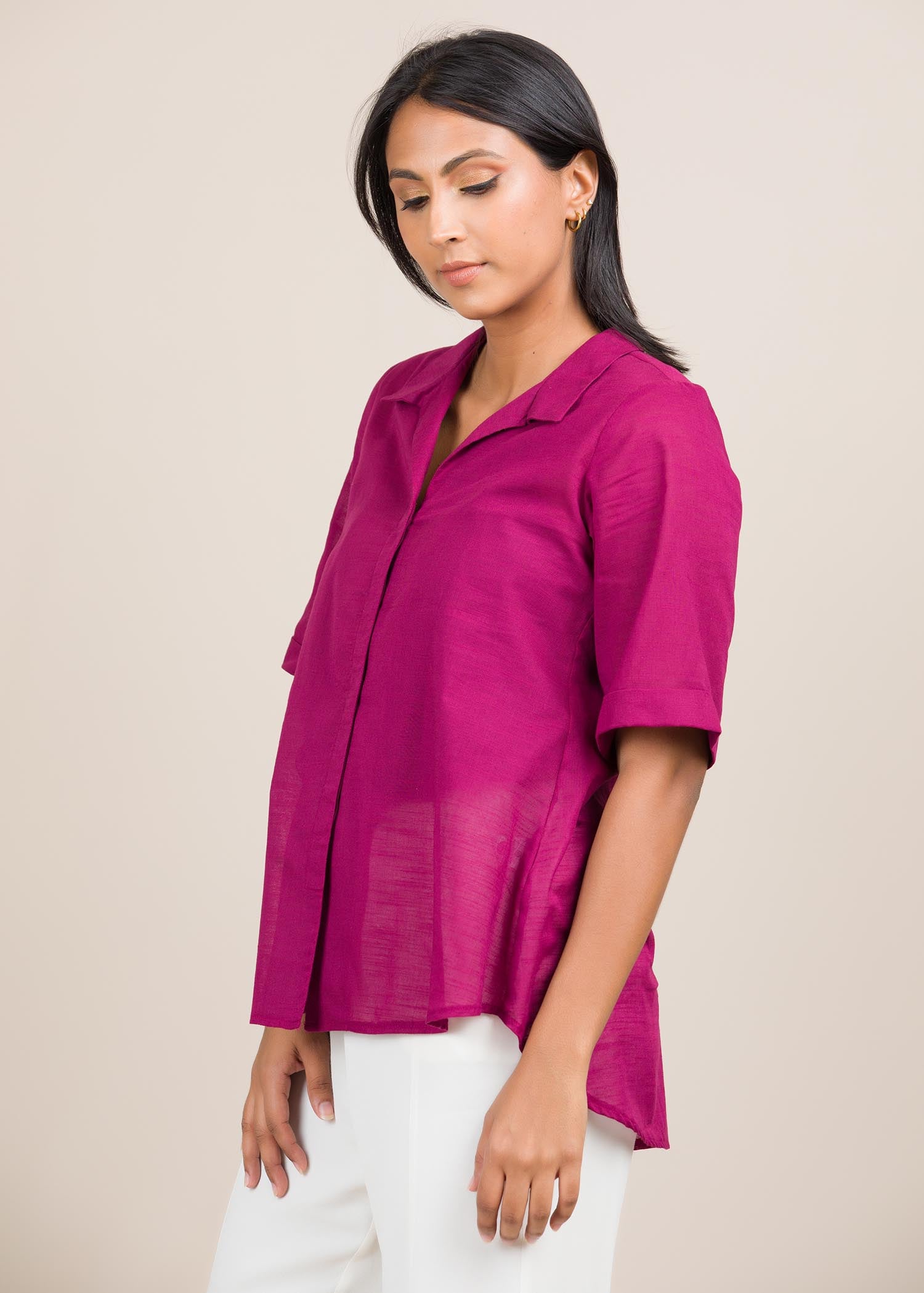 Basic short sleeve blouse
