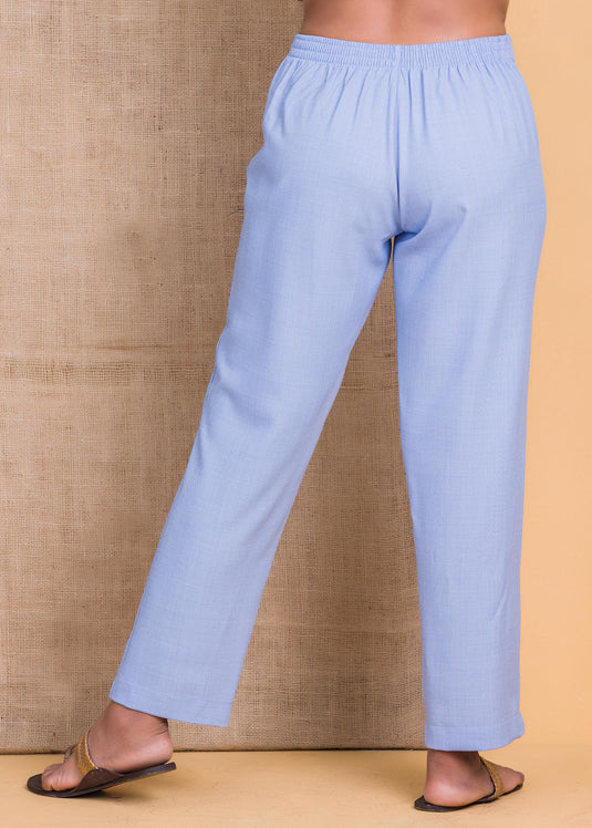 Straight pant with draw cord