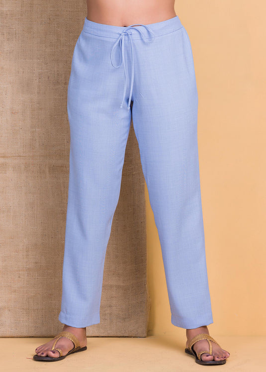 Straight pant with draw cord
