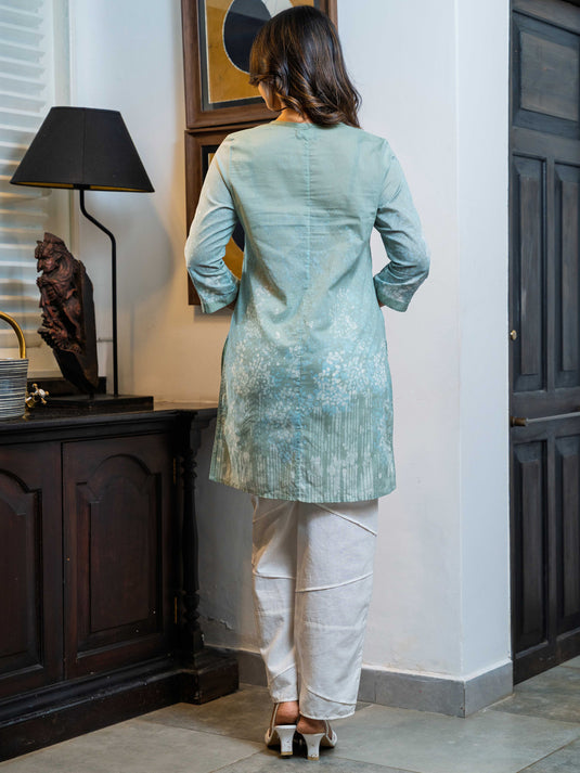 Batik basic short kurtha top