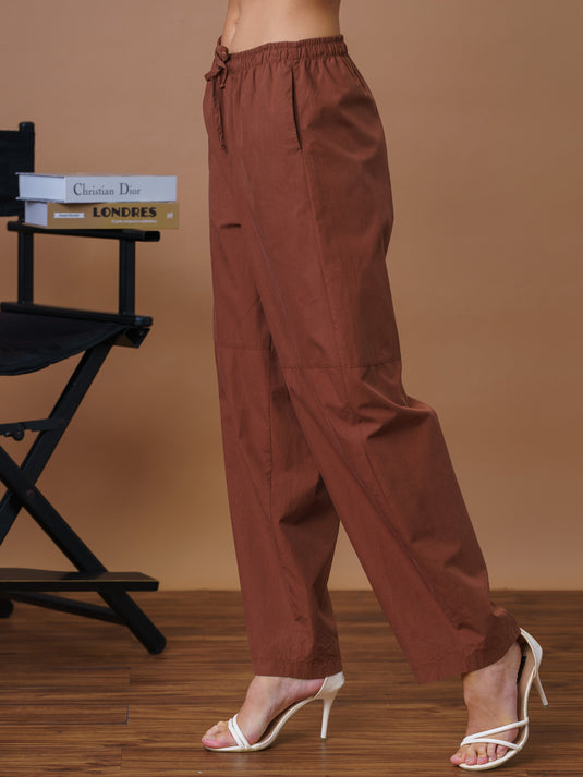 Elasticated waist cotton pant