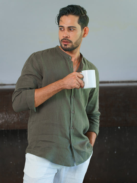 Linen Wong Long Sleeve Shirt