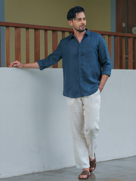 Linen Nemo Long  Sleeve Shirt