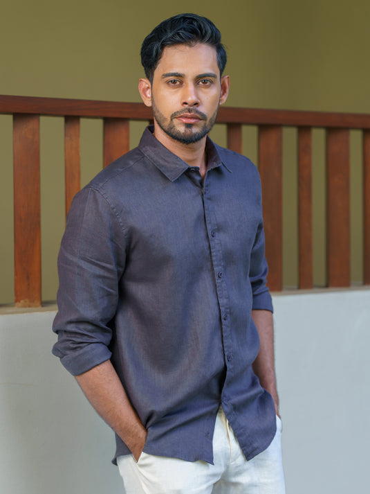 Linen Nemo Long  Sleeve Shirt