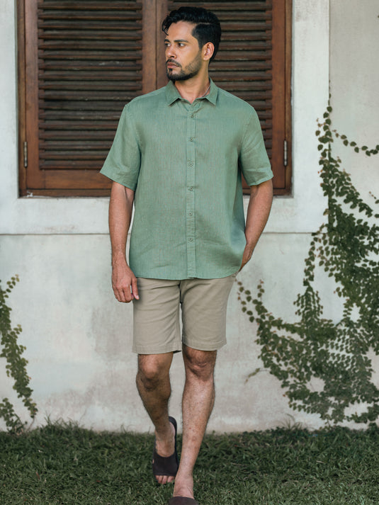 Linen Frank Short Sleeve Shirt