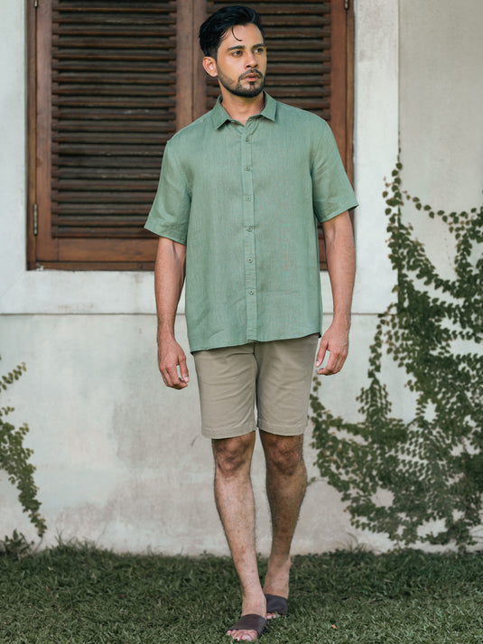 Linen Frank Short Sleeve Shirt