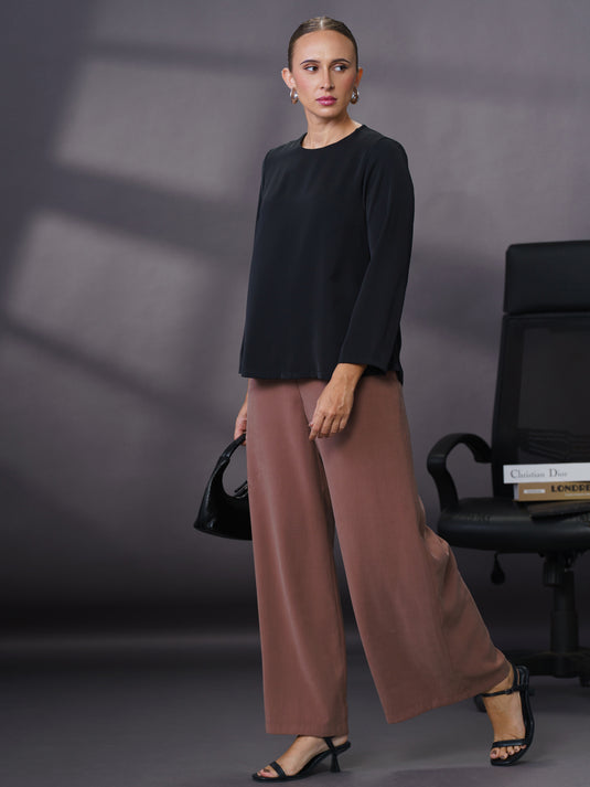 Basic long sleeve blouse