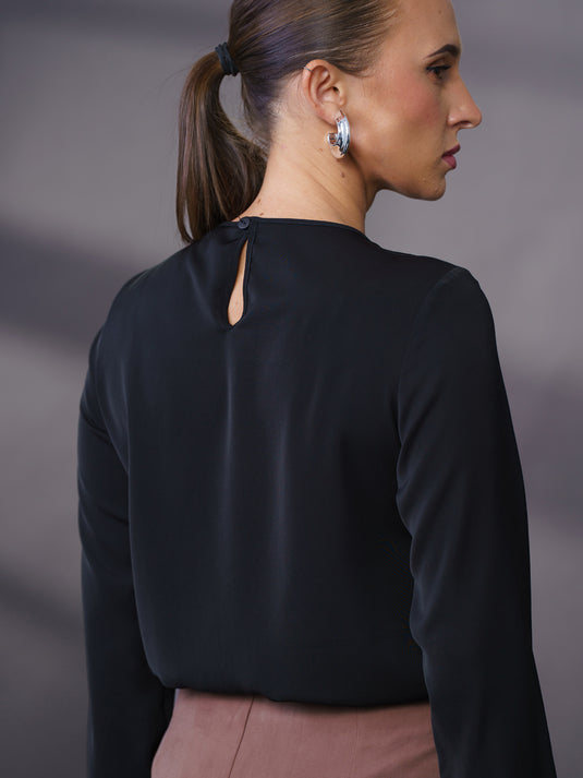 Basic long sleeve blouse