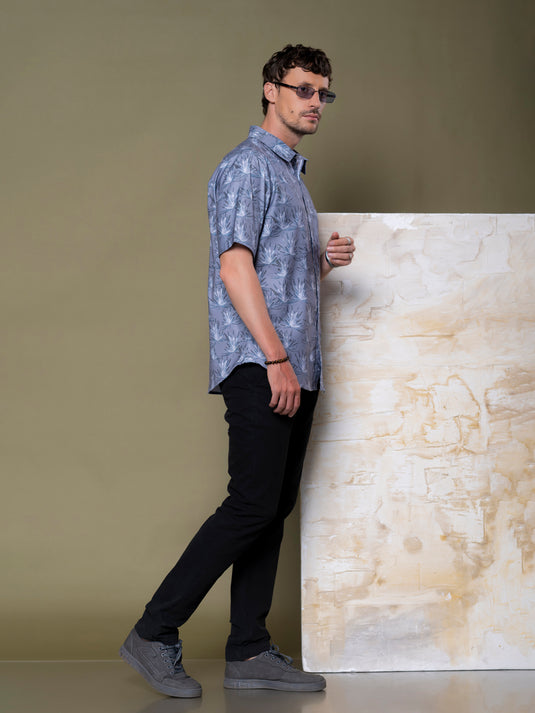 Casual Wear Printed Short Sleeve Shirt