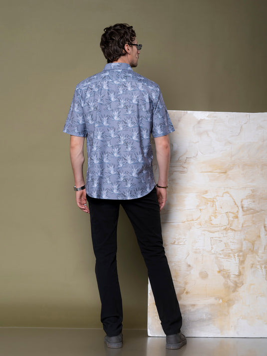Casual Wear Printed Short Sleeve Shirt