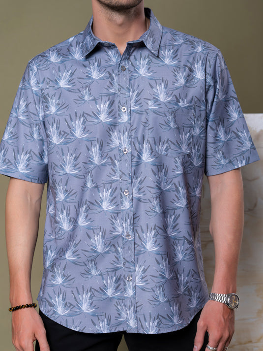 Casual Wear Printed Short Sleeve Shirt