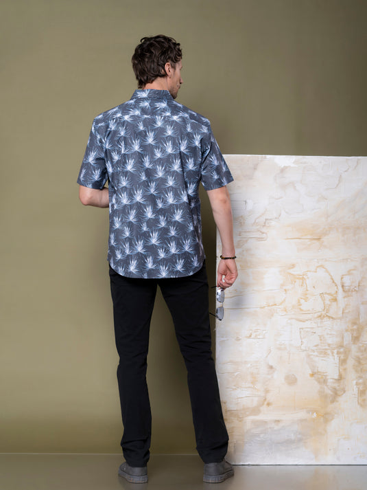 Casual Wear Printed Short Sleeve Shirt