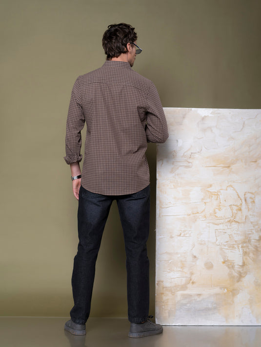 Casual Wear Check Long Sleeve Shirt