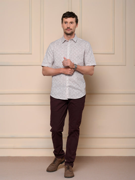 Casual Wear Printed Short Sleeve Shirt