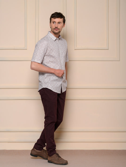 Casual Wear Printed Short Sleeve Shirt