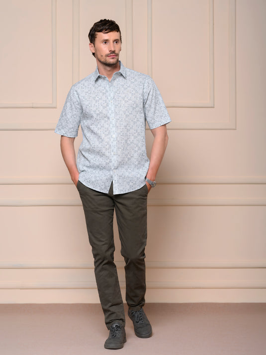 Casual Wear Printed Short Sleeve Shirt