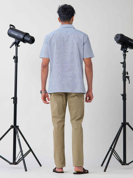 Cuban collared S S shirt