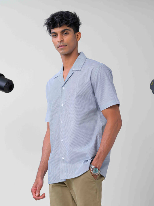Cuban collared S S shirt