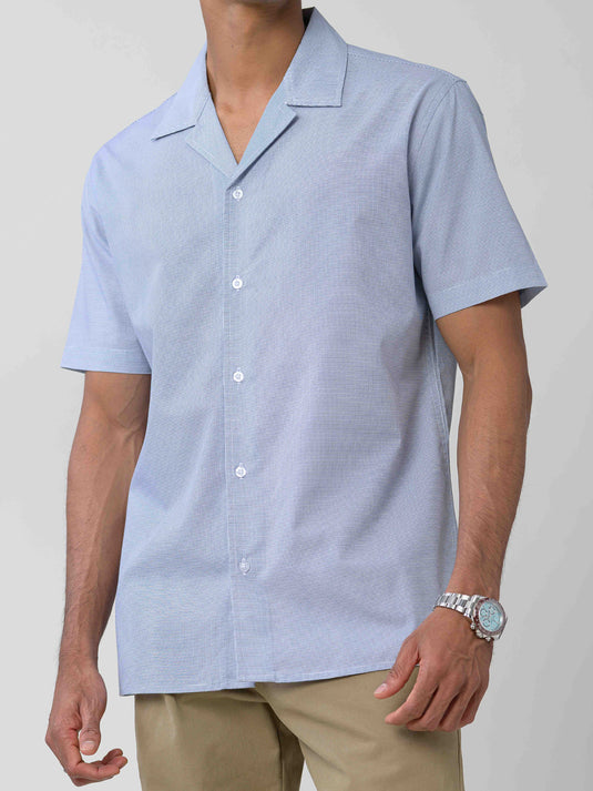 Cuban collared S S shirt