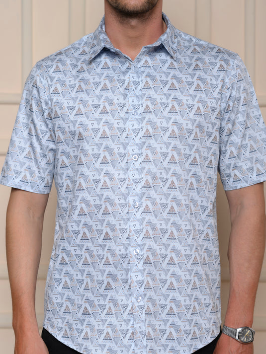 Casual Wear Printed Short Sleeve Shirt