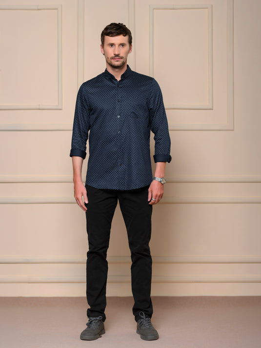 Casual Wear Printed Long Sleeve Shirt