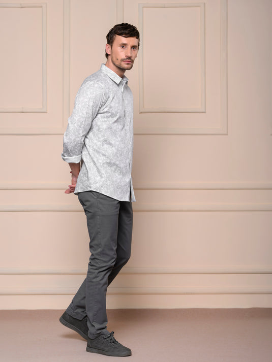 Casual Wear Printed Long Sleeve Shirt