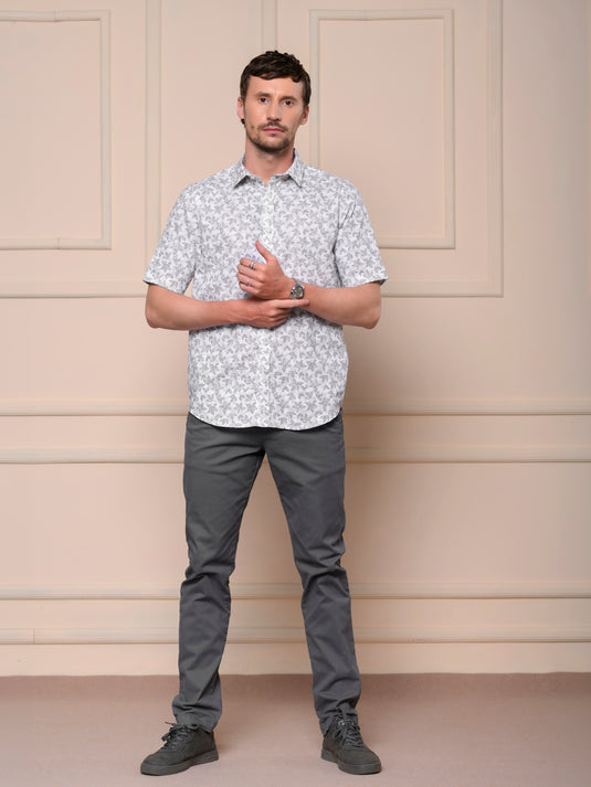 Casual Wear Printed Short Sleeve Shirt