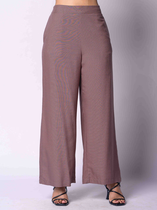 Wide Leg Pant With Elasticated Back