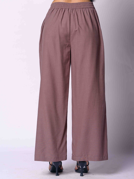 Wide Leg Pant With Elasticated Back