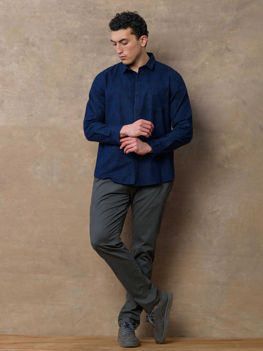 Casual Wear Button Down Long Sleeve Shirt