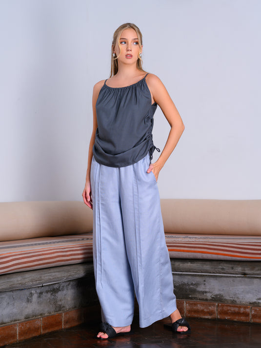 Cami with side drawstring