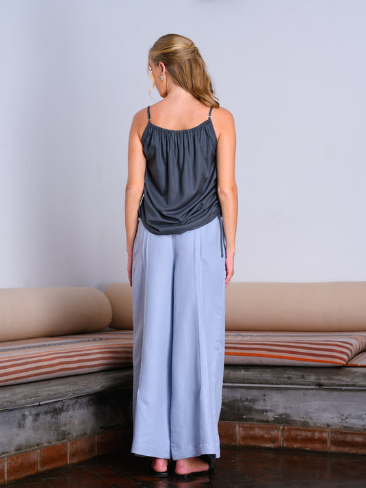 Cami with side drawstring