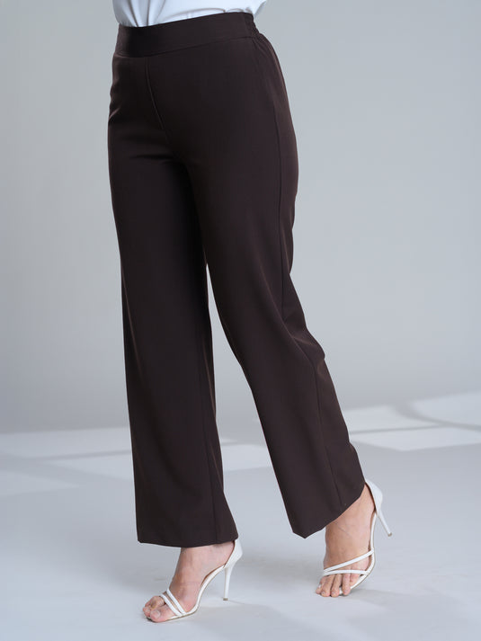 Basic tailored pant with elasticated back