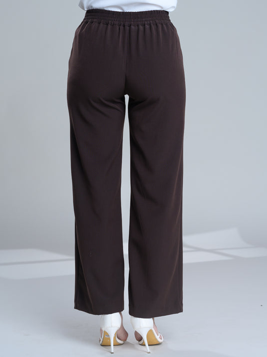 Basic tailored pant with elasticated back