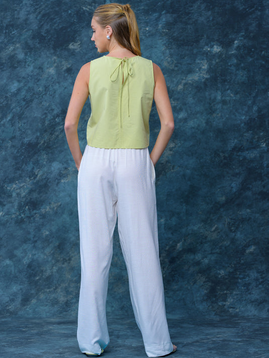 Basic crop top with back tie