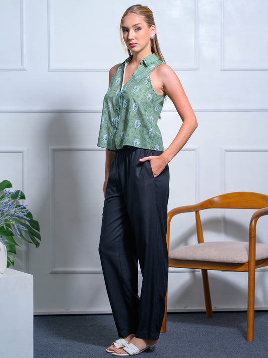 Tapered drawcord pant