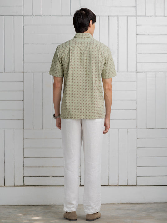 Printed short sleeve shirt