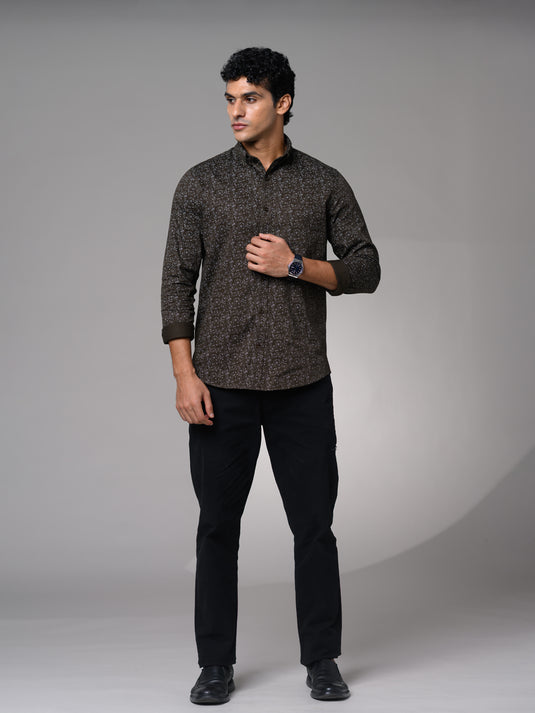 Casual Wear Printed Long Sleeve Shirt