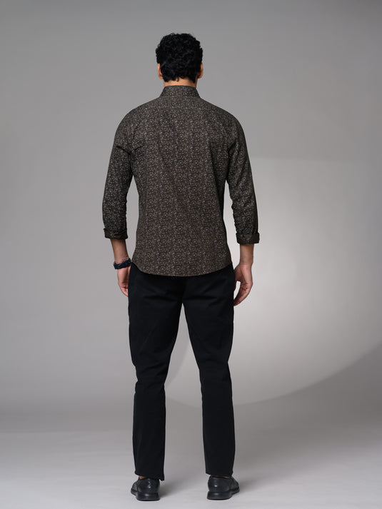 Casual Wear Printed Long Sleeve Shirt