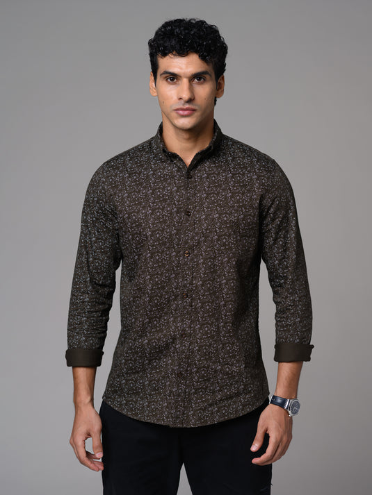 Casual Wear Printed Long Sleeve Shirt
